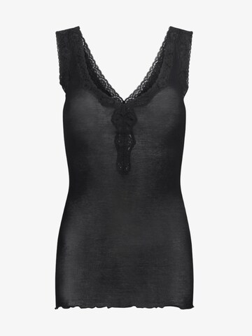 Seamless Basic Top ' Lacey ' in Black: front