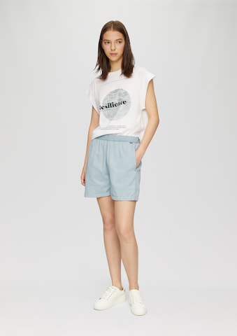 QS Wide leg Broek in Blauw