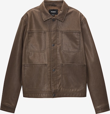 Veste mi-saison Pull&Bear en marron : devant