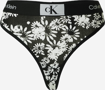 Calvin Klein Underwear String in Black: front