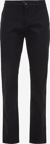 Coupe slim Pantalon chino WE Fashion en noir : devant