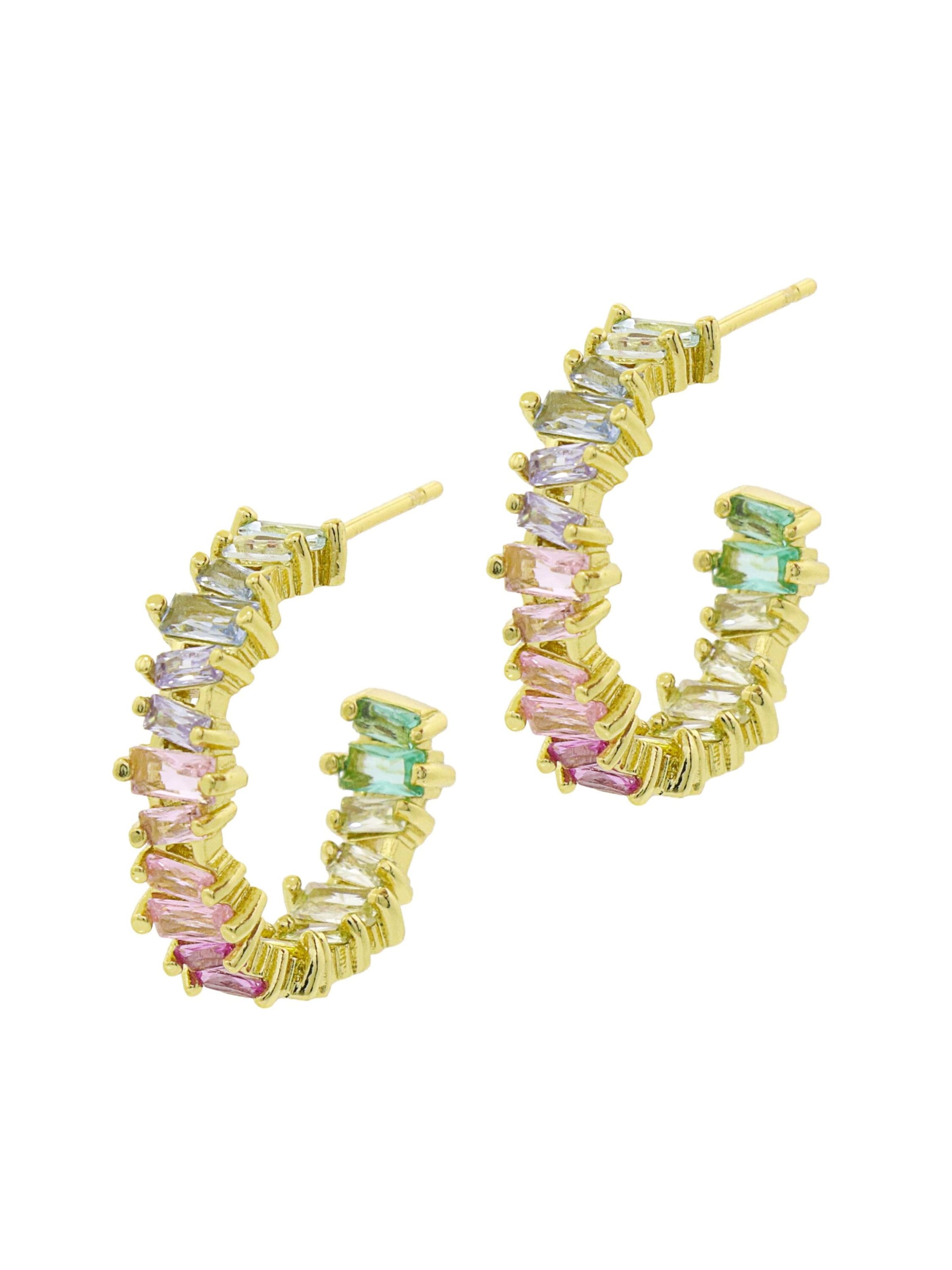 Boucles d'oreilles Fashionbox en mélange de couleurs : devant