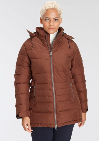 G.I.G.A. DX by killtec Outdoor Jacket in Brown: front