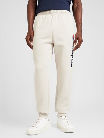 Effilé Pantalon Champion Authentic Athletic Apparel en gris : devant