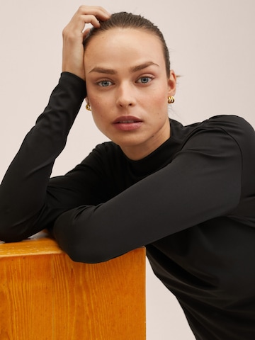 MANGO Shirt  'ALPA' in Schwarz