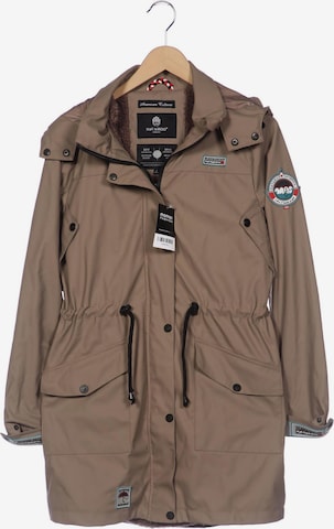 NAVAHOO Jacket & Coat in S in Beige: front