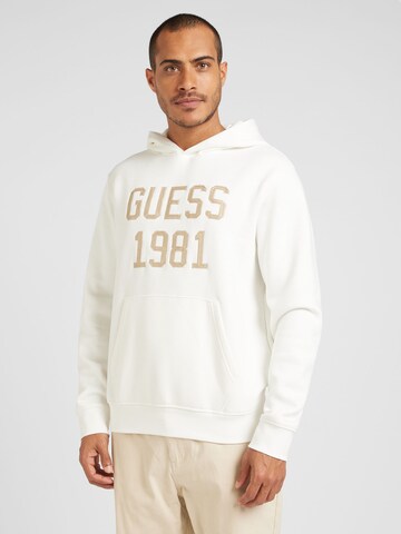 GUESS Sweatshirt in Weiß: Vorderseite