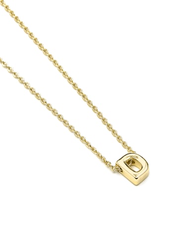 Luxenter Necklace 'Alphabet D' in Gold