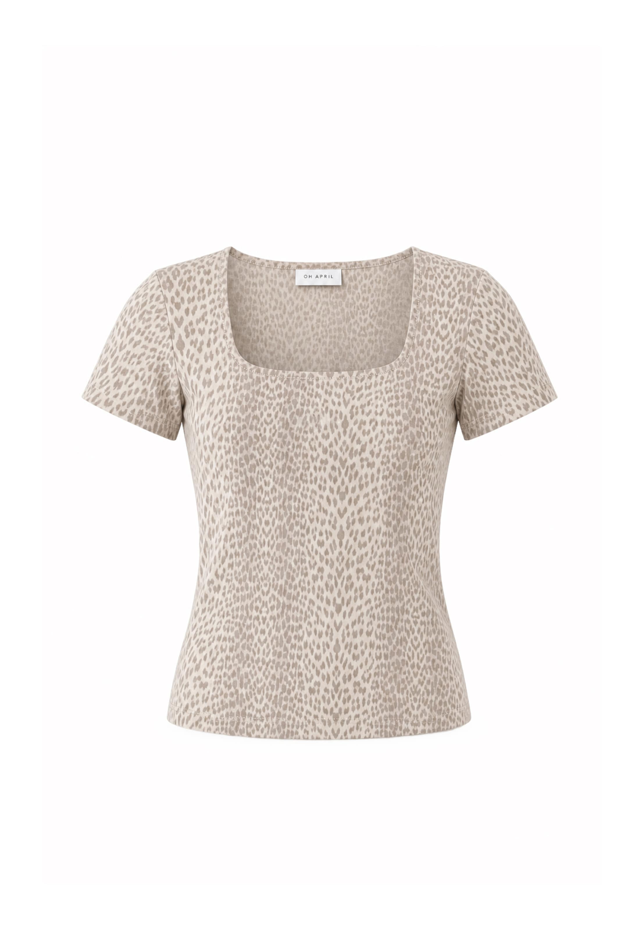 OH APRIL - Camisa 'Kalina' em bege: frente