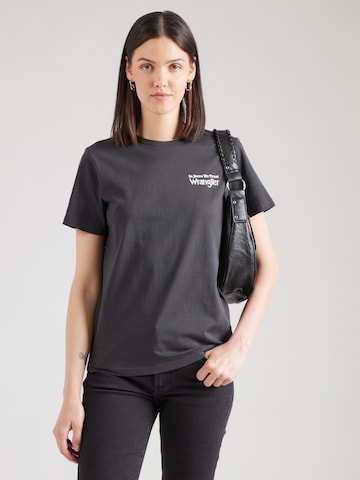 juoda WRANGLER Marškinėliai: priekis