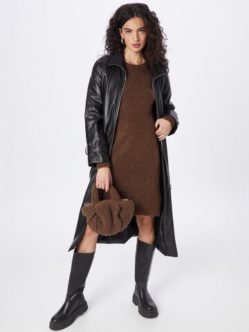 SELECTED FEMME Knit dress 'LULU' in Brown