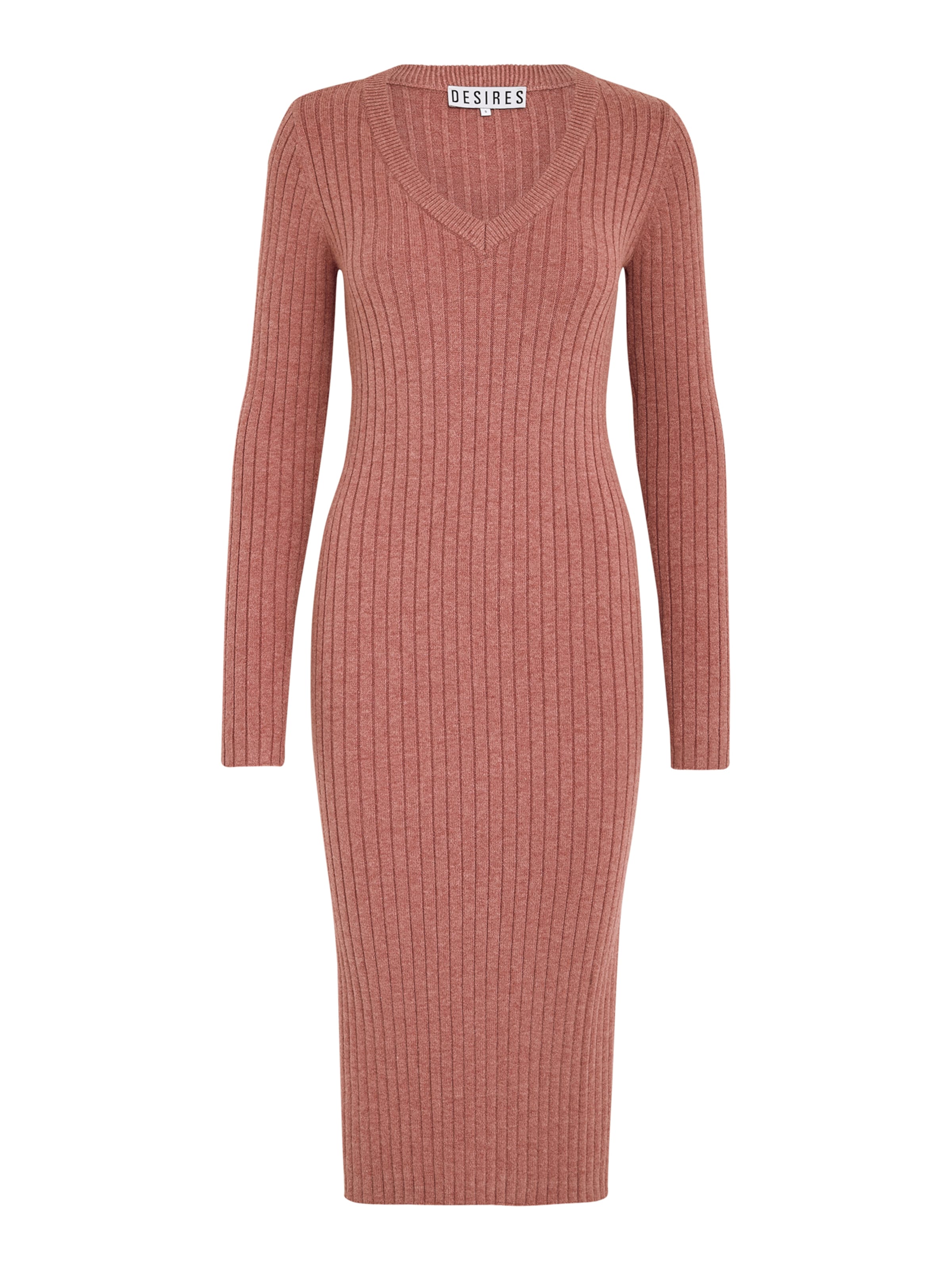 DESIRES Sukienka z dzianiny 'Amabel' w kolorze czerwony: przód