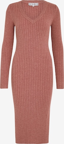 DESIRES Úpletové šaty 'Amabel' – červená: přední strana