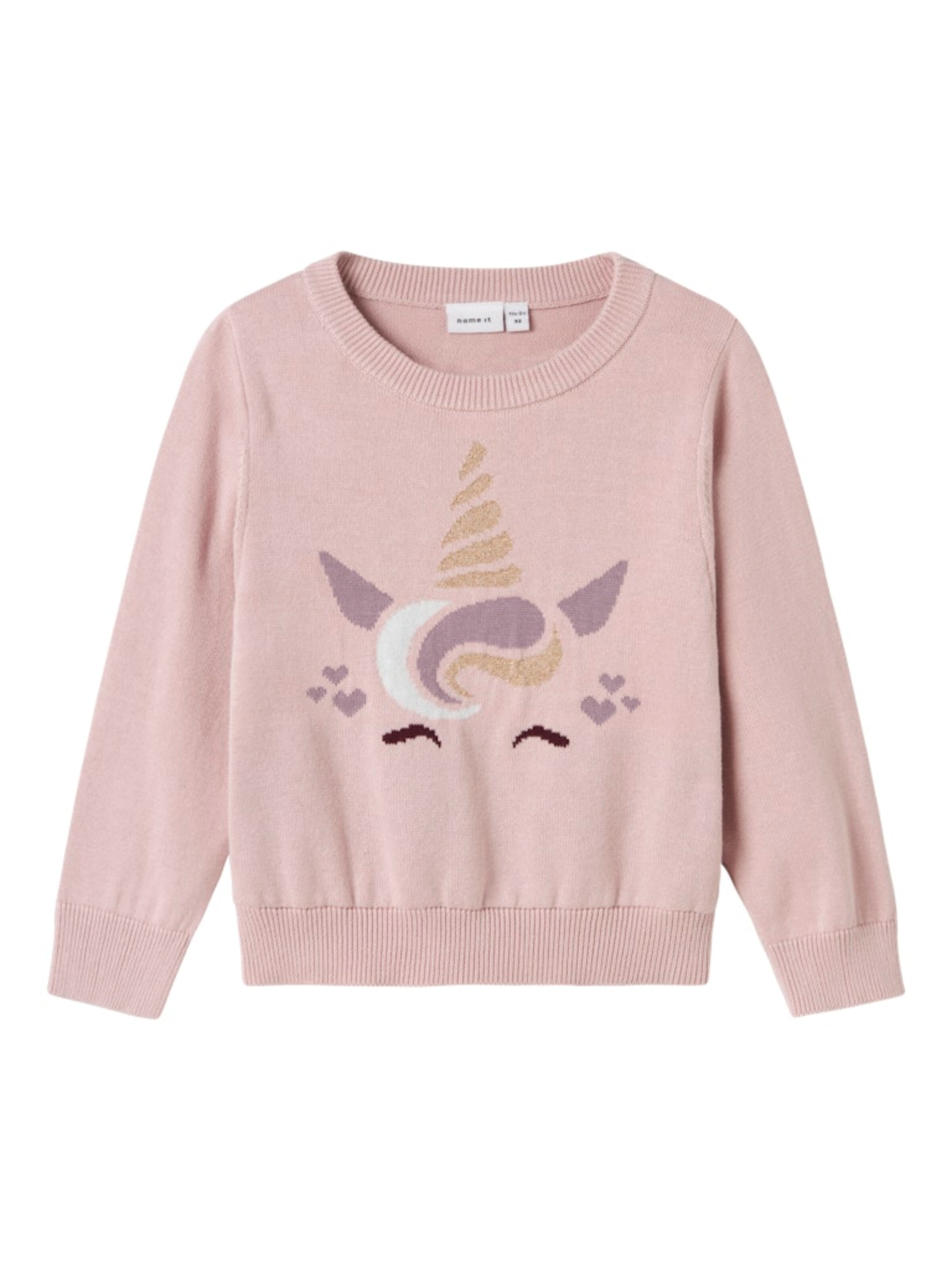 NAME IT Pulóver - lila: elől