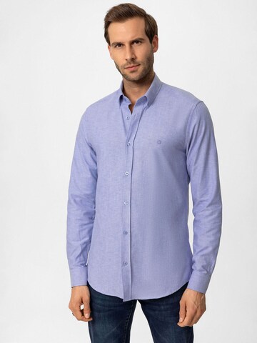 Dandalo Regular Fit Hemd in Blau