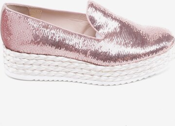 Pertini Flats & Loafers in 39 in Silver: front