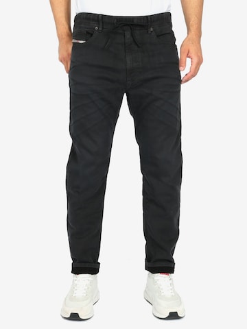 DIESELTapered Traperice 'NARROT Light & Superstretch JoggJeans' - crna boja: prednji dio
