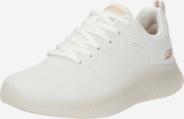 SKECHERS Låg sneaker 'Bobs Geo' i vit: framsida