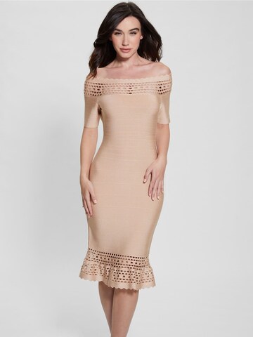 GUESS Cocktail Dress in Beige: front