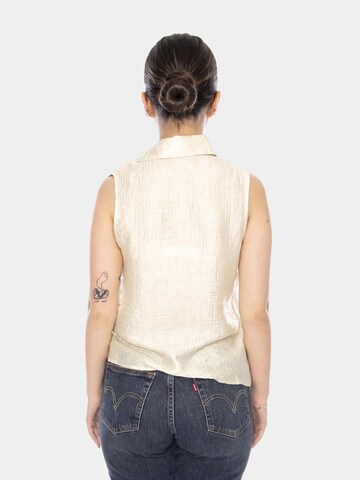 Chemisier 'OFF-WHITE TEXTURED SHIRT ECRU' wild pony en beige