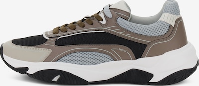 Boggi Milano Niske tenisice u smeđa / siva / taupe siva / vuneno bijela, Pregled proizvoda