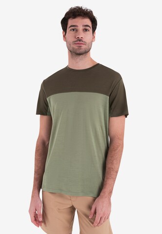 ICEBREAKER Functioneel shirt 'Cool-Lite Sphere III' in Groen: voorkant