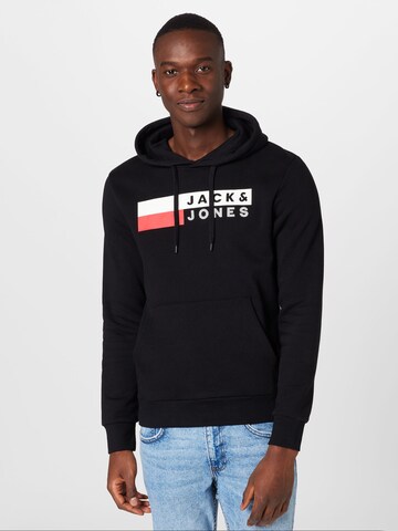 JACK & JONES Sweatshirt in Zwart: voorkant