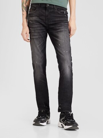 BOSS Regular Jeans 'Delaware' i svart: framsida