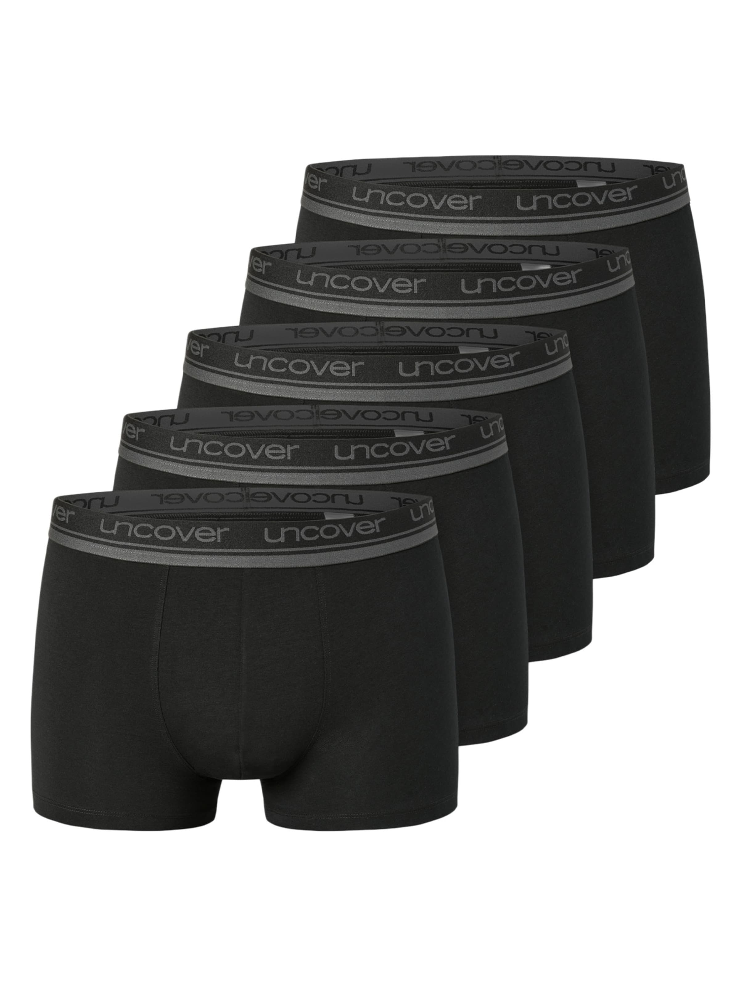 uncover by SCHIESSER Lange underbukser 'Cotton' i sort: forside