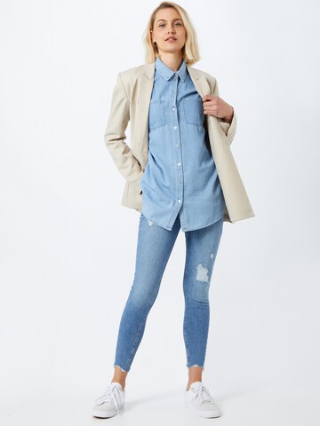 VERO MODA Blus 'Mila' i blå