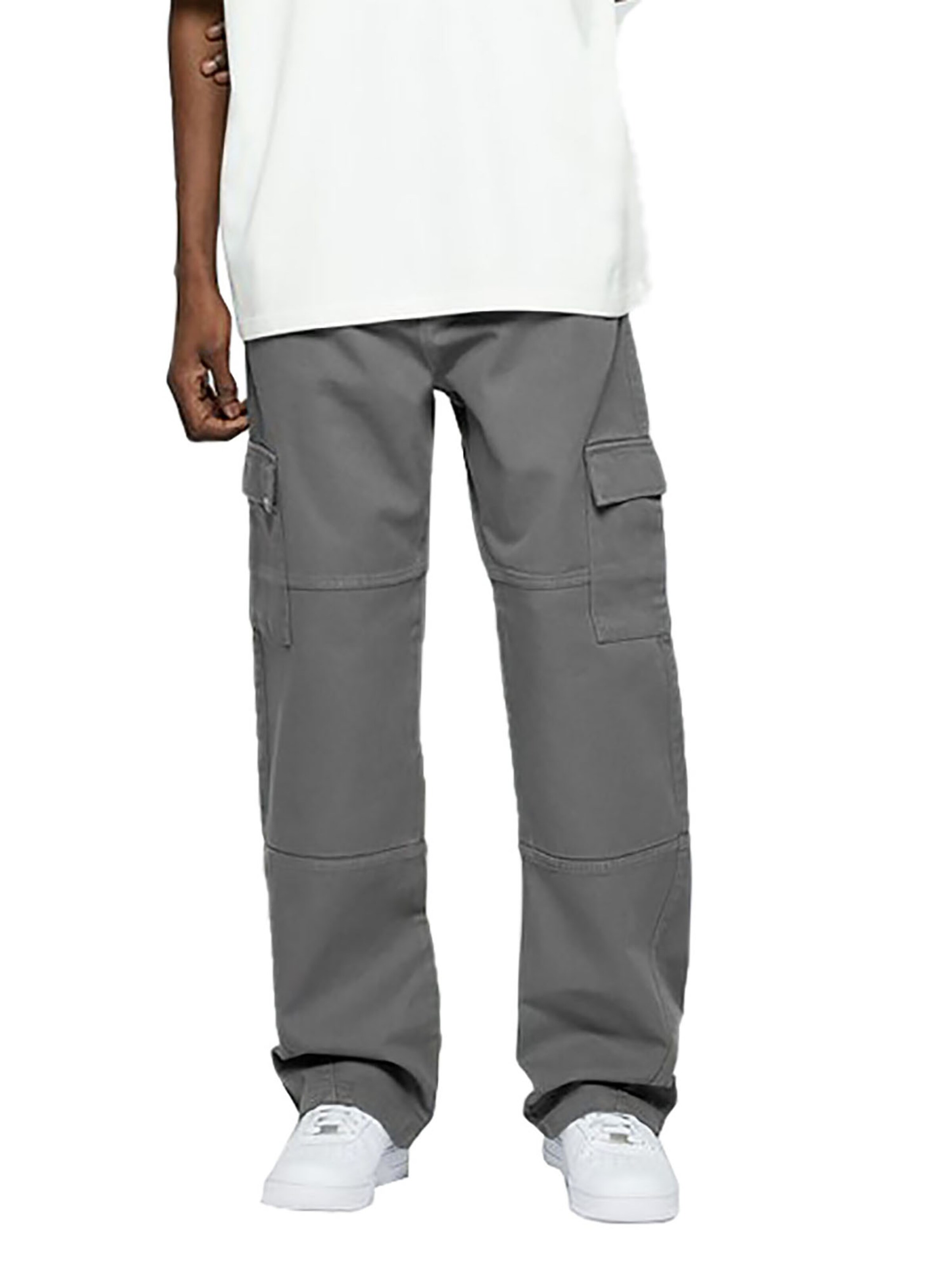 EIGHTYFIVE Regular Jeans '2 Pocket Cargo'‌‌ in Grau