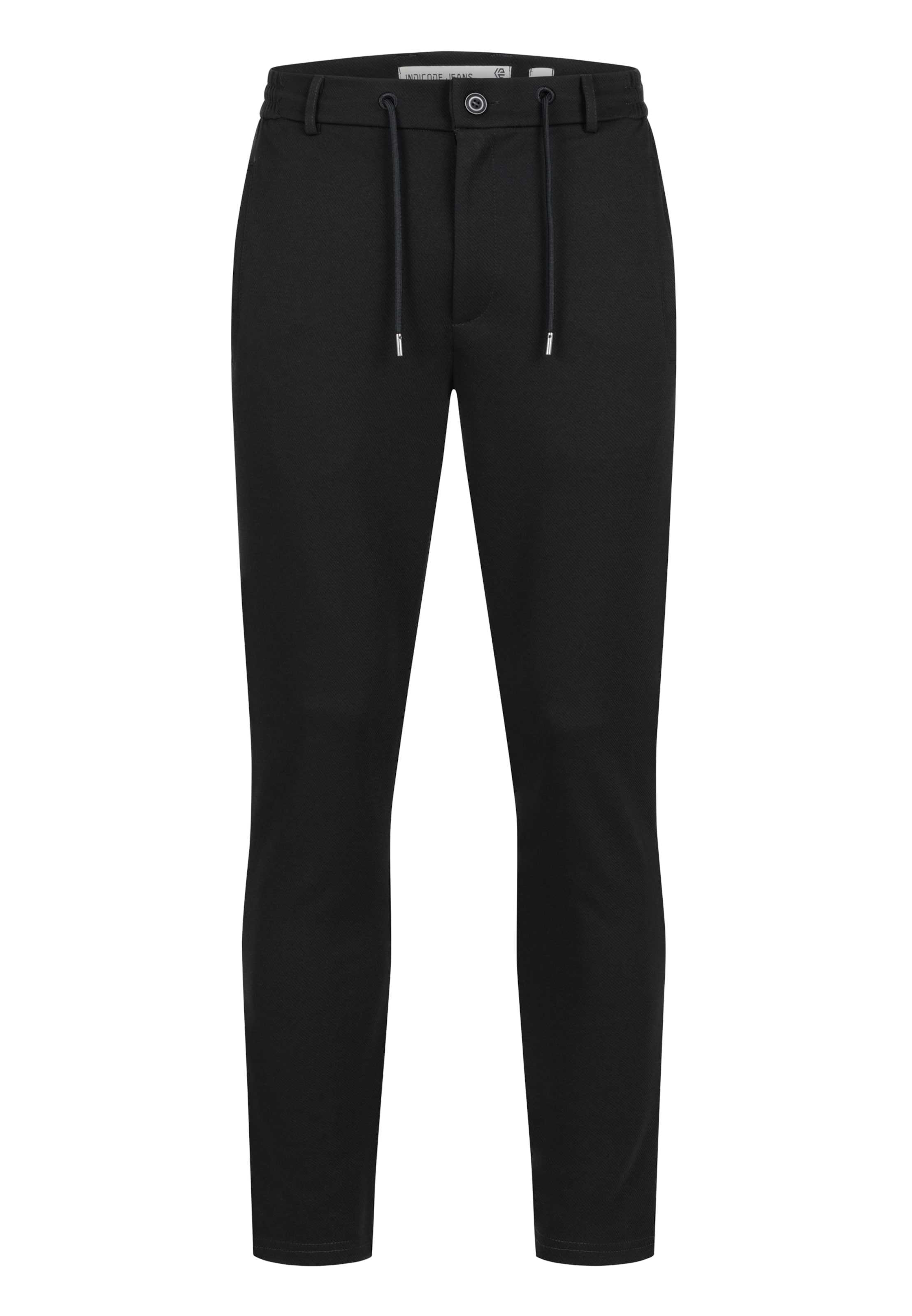 Pantalon chino ' Nezzo ' INDICODE JEANS en noir : devant
