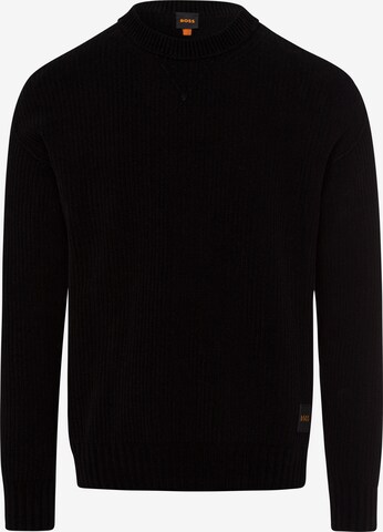 BOSS Sweater in Black: front