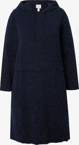 Ulla Popken Knit dress in Blue: front
