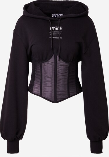 Bluză de molton Versace Jeans Couture pe negru / alb, Vizualizare produs