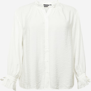 PIECES Curve Blouse 'MARICA' in White: front