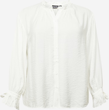 PIECES Curve - Blusa 'MARICA' en blanco: frente