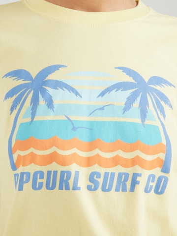 RIP CURL - Camiseta 'MALIBU' en amarillo