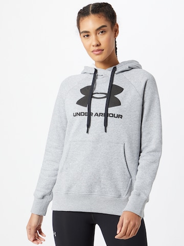 Sweat de sport UNDER ARMOUR en gris : devant