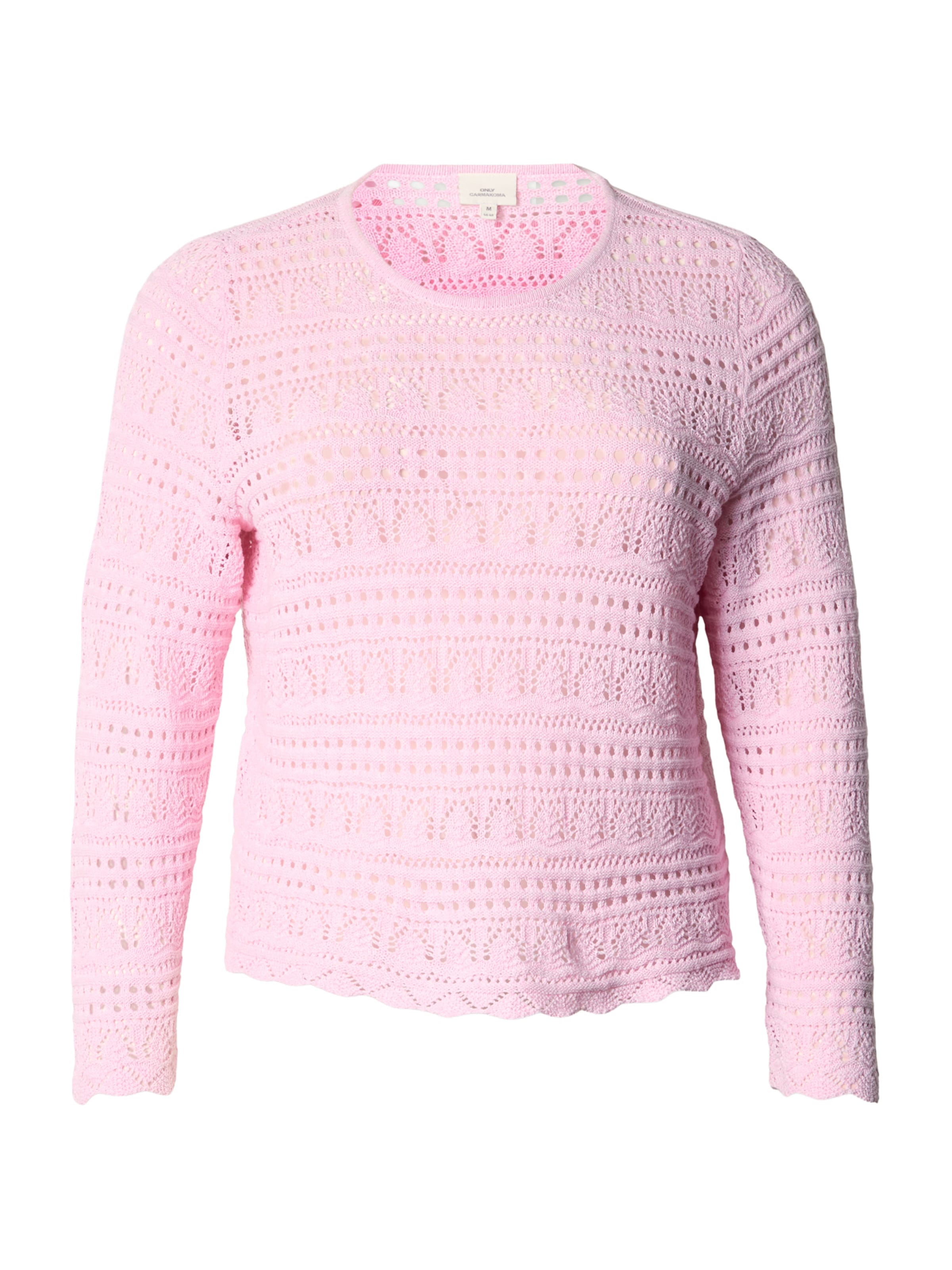 ONLY Carmakoma Kampsun 'CARELKE', värv roosa: eest vaates