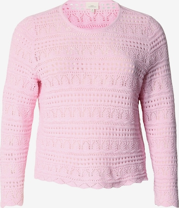 ONLY Carmakoma Kampsun 'CARELKE', värv roosa: eest vaates