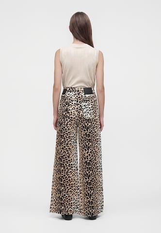 Munthe Wide leg Τζιν 'OBEY' σε καφέ