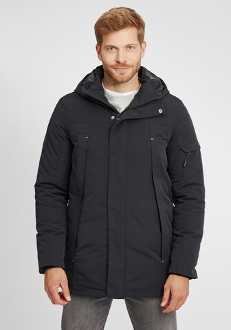 INDICODE JEANS Parka 'Rader' in Schwarz: predná strana