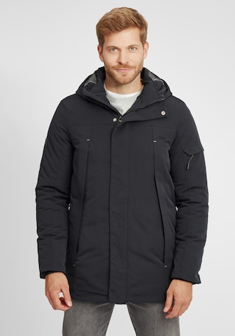 INDICODE JEANS Parka 'Rader' in Schwarz: predná strana