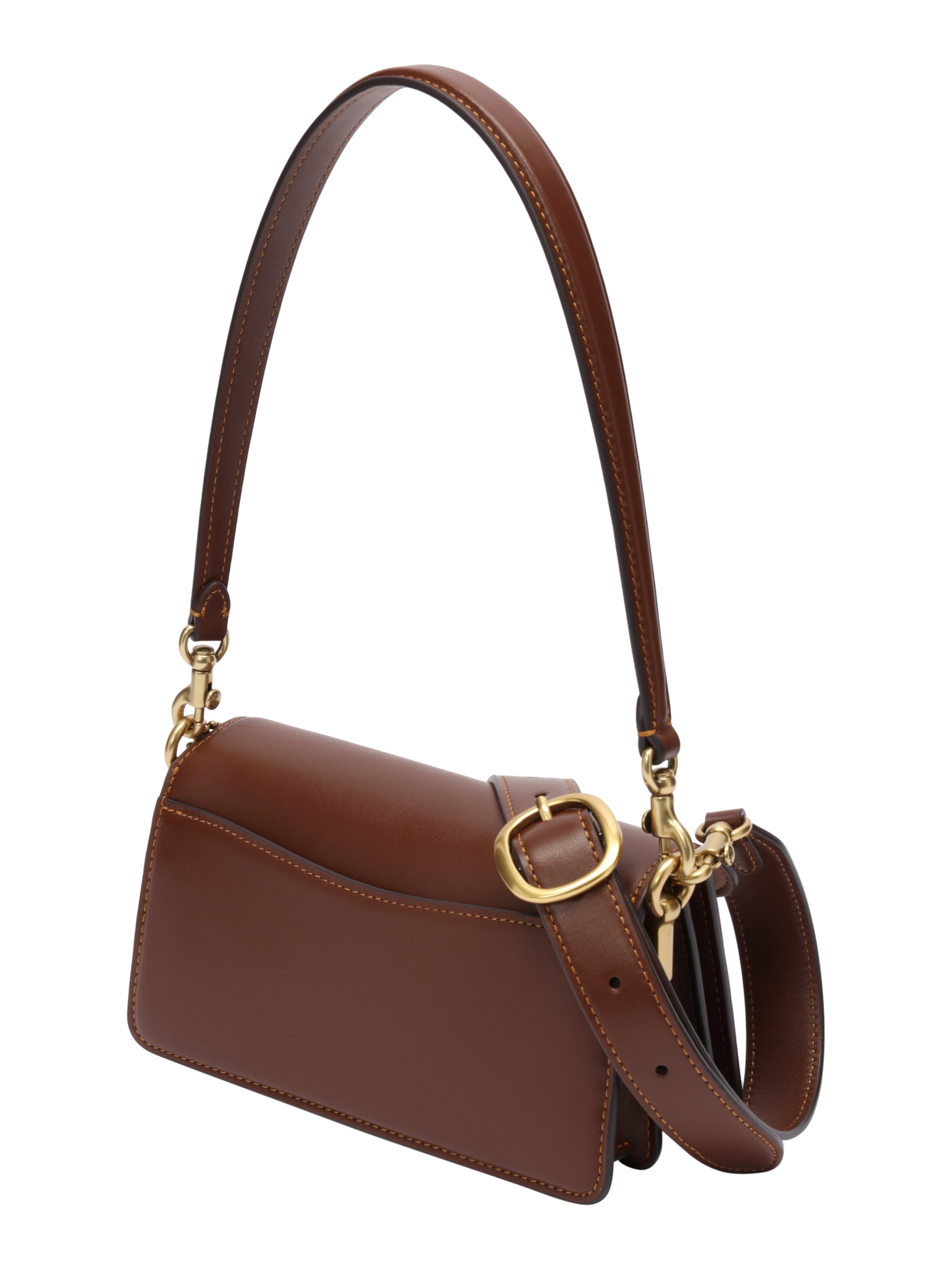 Geantă de umăr 'TABBY SHOULDER BAG 20 IN SIGNATURE CANVAS' de la COACH pe maro