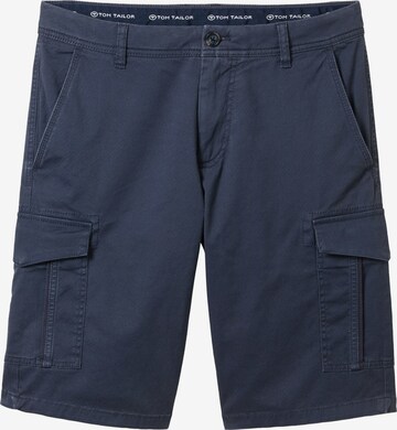 TOM TAILOR Cargobroek in Blauw: voorkant