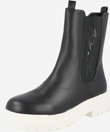 TOM TAILOR Chelsea boots in Black: front