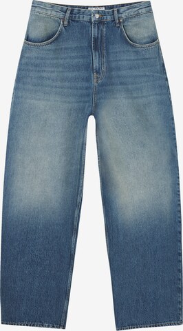 Pull&Bear Loosefit Jeans in Blauw: voorkant