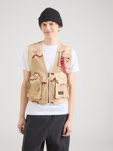 Gilet ALPHA INDUSTRIES en beige : devant