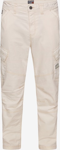 CAMP DAVID Regular Cargo Pants in Beige: front